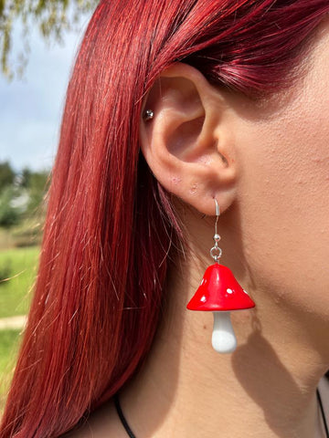 Red Mushroom Earring